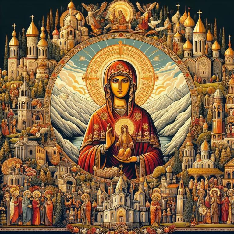 История иконы Грузинской Божией Матери: Где находится оригинал и списки